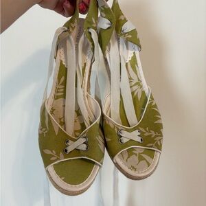 Olive Green Espadrille Flats